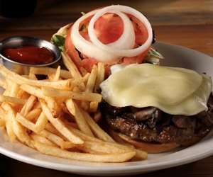 Mushroom Provolone Burger